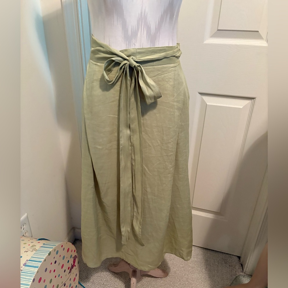Clea skirt new size Small Celadon green wrap skirt